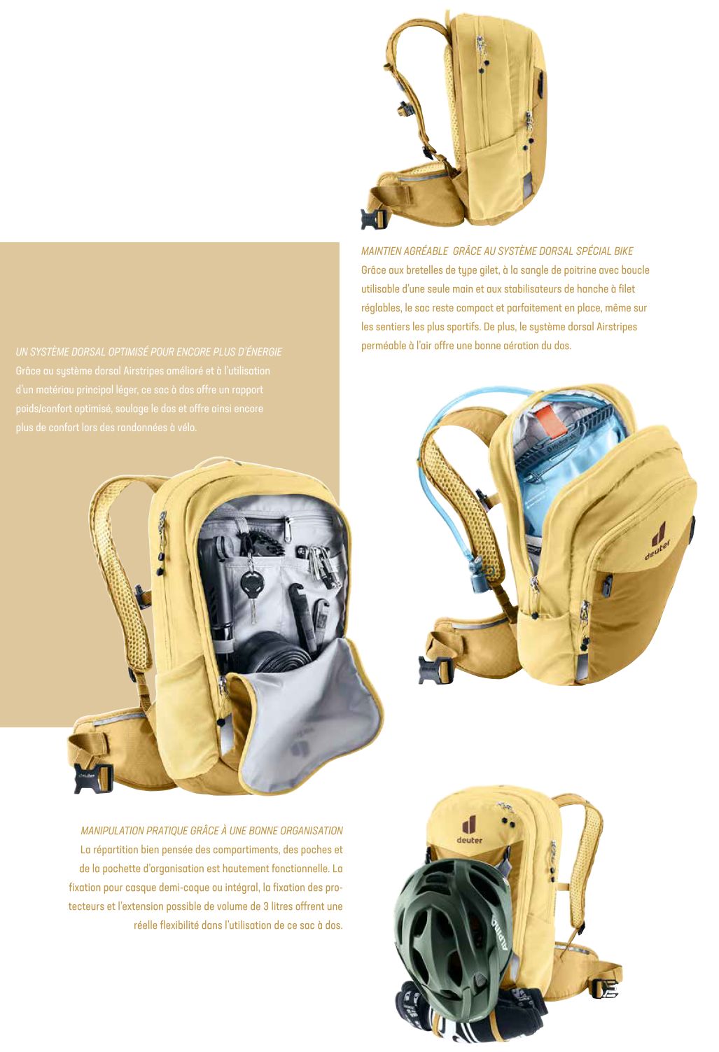 Posebnosti kolesarskega nahrbtnika Deuter Compact 8 JR